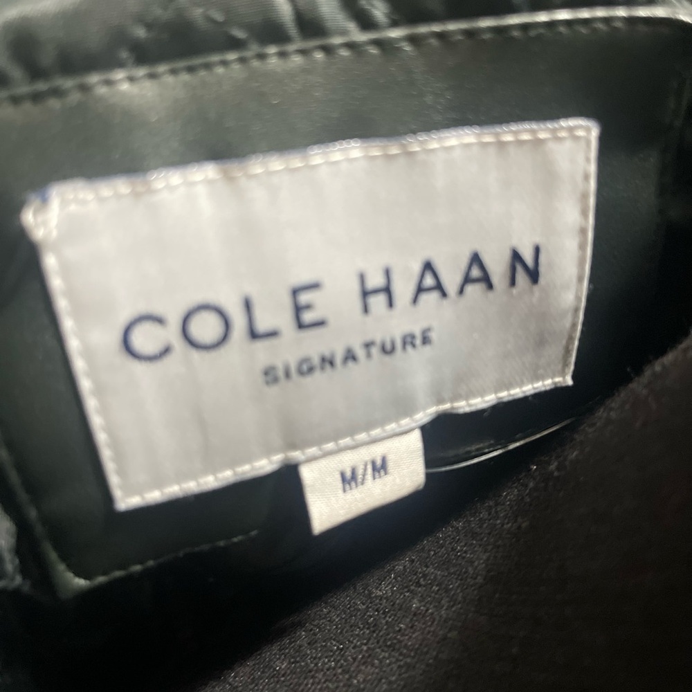Green Faux Leather Jacket - Cole Haan - NWOT - Picture 5 of 7